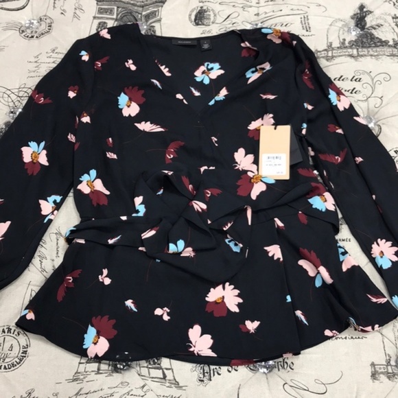 Halogen Faux Wrap Blouse - Picture 3 of 9